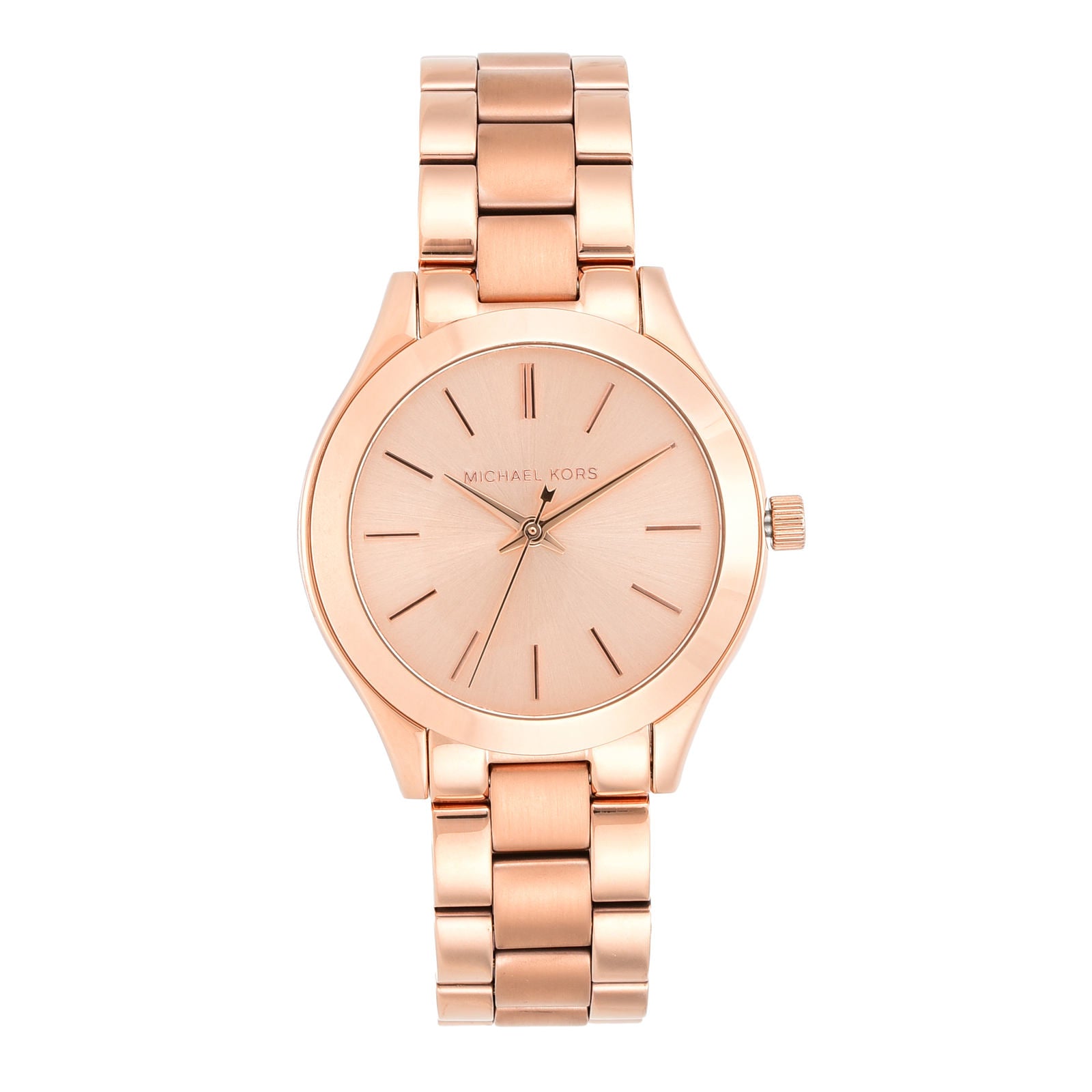 Michael Kors MK3513I Mini Slim Runway Quartz Rose Gold Dial Rose Gold Stainless Steel Women's Watch