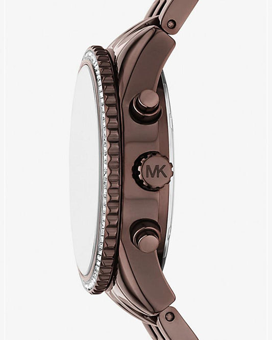 Michael Kors MK7559 Bryant Quartz Chronograph Brown Dial Brown Stainless Steel Women's Watch