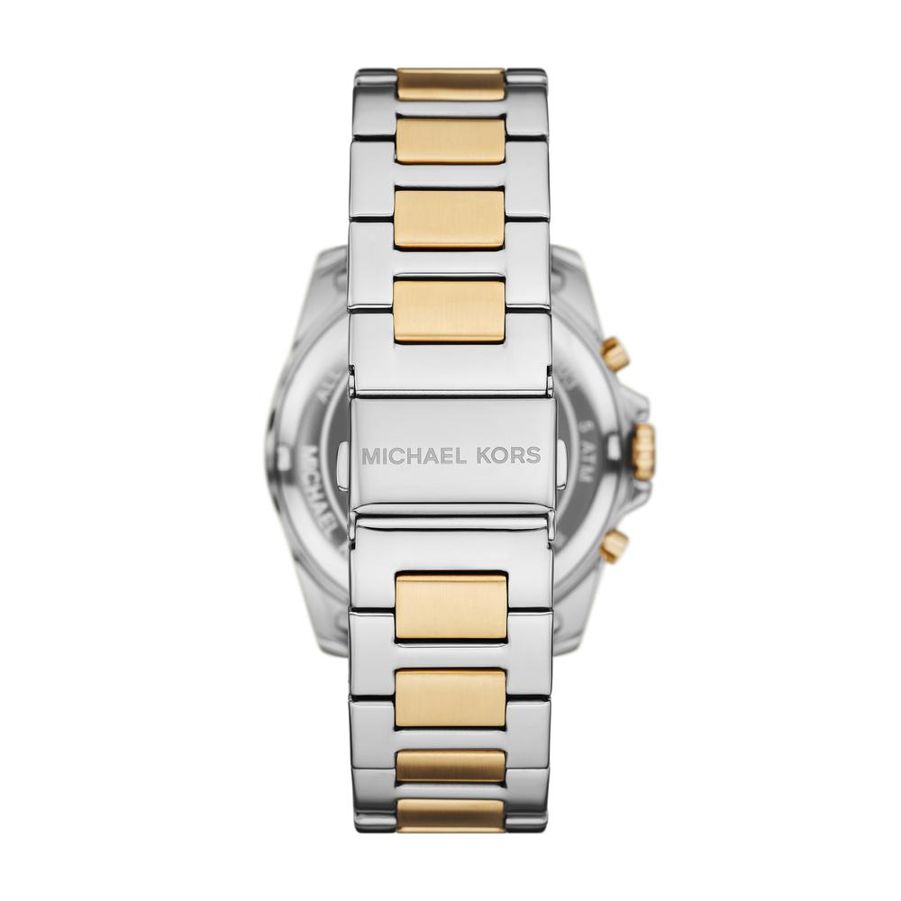 Michael Kors MK9183I Alek Quartz Chronograph Silver Dial Two-Tone Stainless Steel Men's Watch