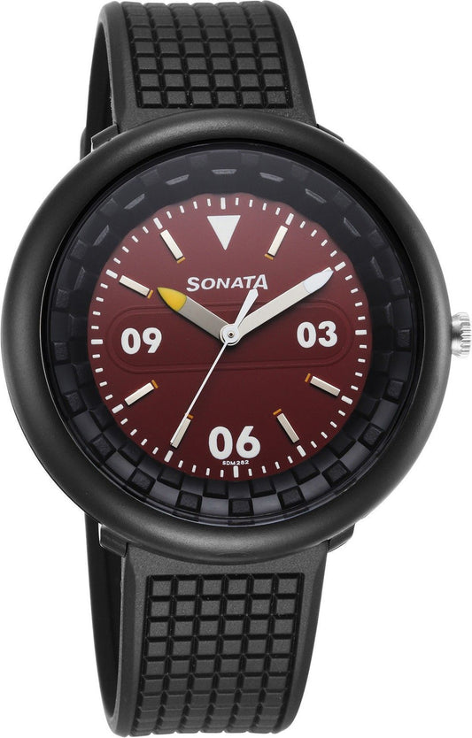 Sonata 77121PP06W F1 Plastics Analog Men’s Watch