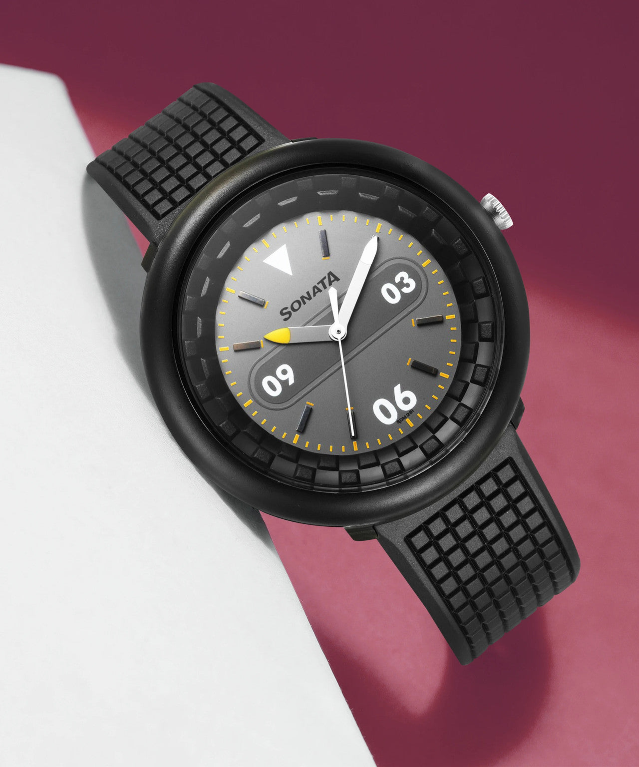 Sonata 77121PP03W F1 Plastics Analog Men’s Watch