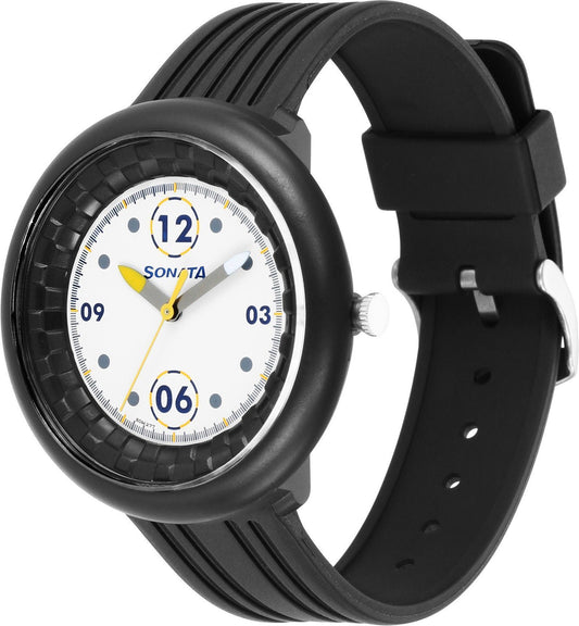 Sonata 77121PP04W F1 Plastics Analog Men’s Watch