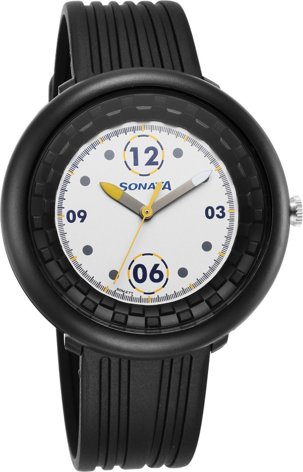 Sonata 77121PP04W F1 Plastics Analog Men’s Watch