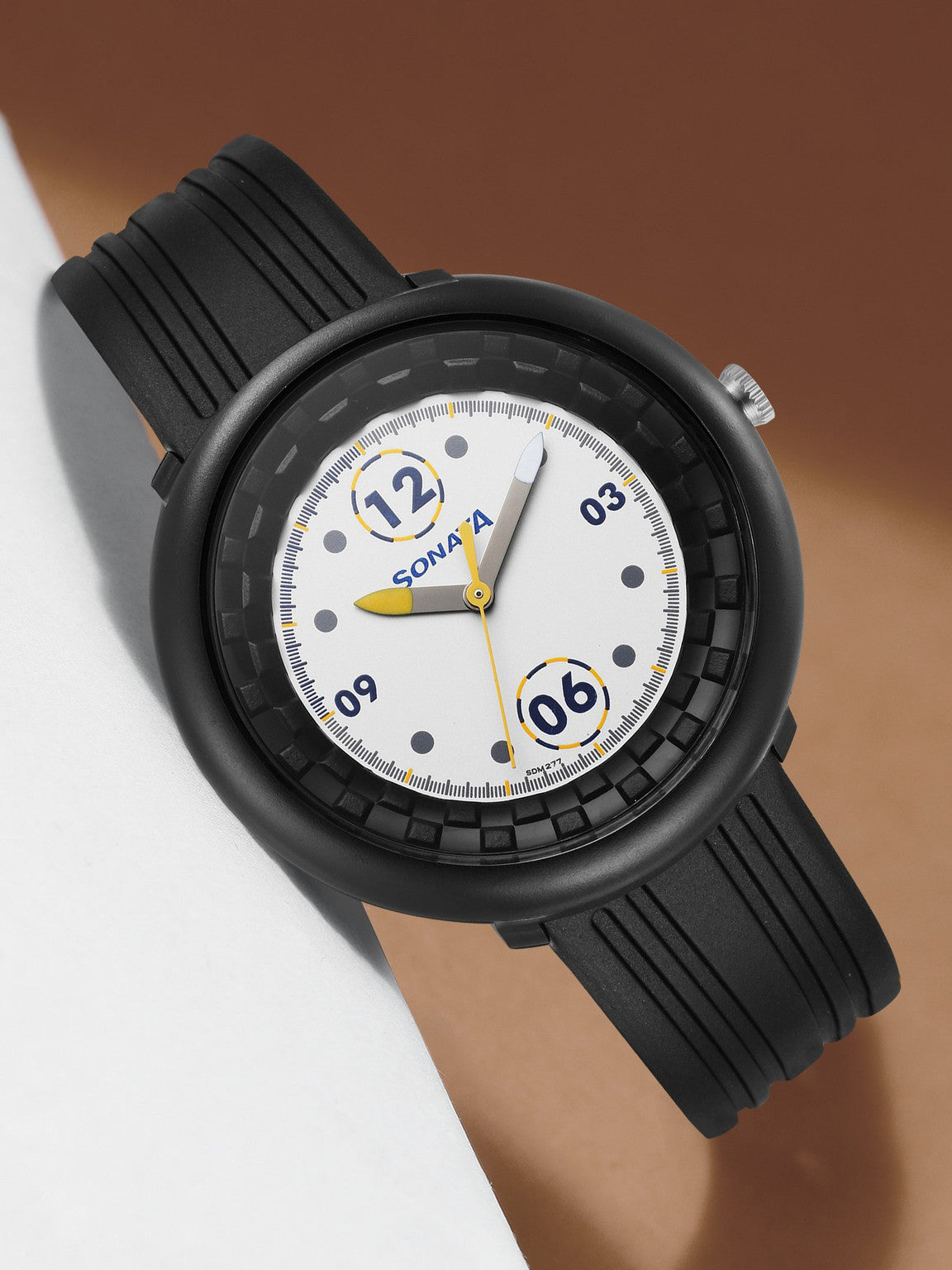 Sonata 77121PP04W F1 Plastics Analog Men’s Watch