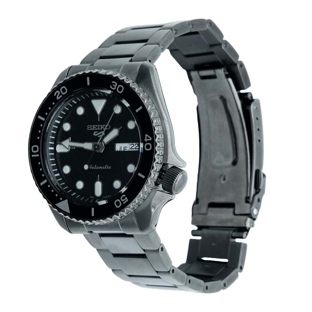 Seiko SRPD65K1 Men Automatic Black Dial Stainless Steel 5 Sports Watch