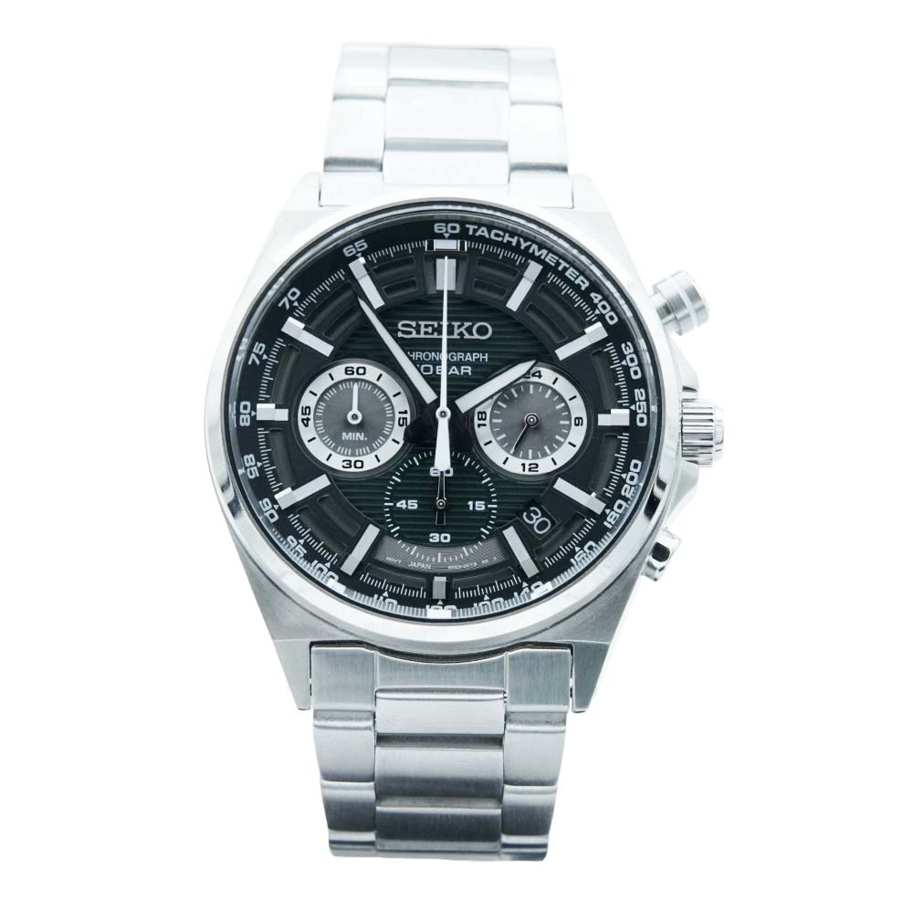 Seiko SSB405P1 Quartz Chronograph Green Dial Stainless Steel Men's Watch