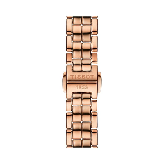 Tissot T0942103311101 White Mother-of-Pearl Dial 30 mm Women’s Swiss Quartz Watch – Rose Gold PVD Stainless Steel Bracelet