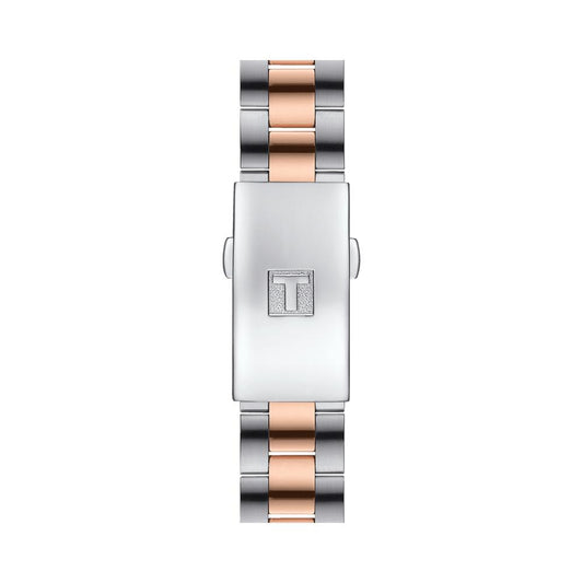 Tissot T1019102206100 Anthracite Dial 36 mm Women’s Swiss Quartz PR 100 Sport Chic Watch – Two-Tone Stainless Steel & Rose Gold PVD Bracelet