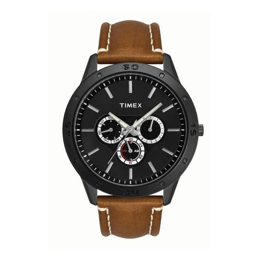 Timex TW000U913 Men’s Blue Dial Tan Leather Analog Quartz Watch