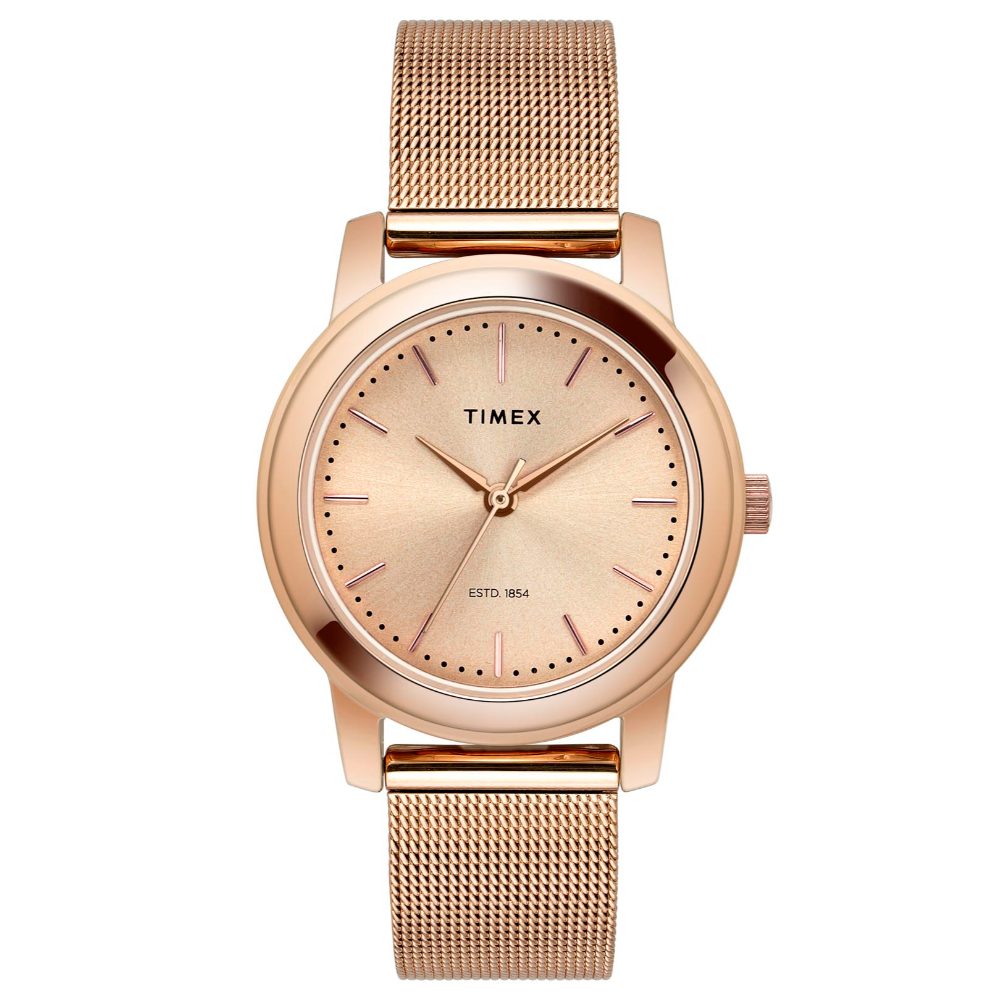 Timex TW000W111 Women’s Rose-Gold Stainless Steel Analog Watch