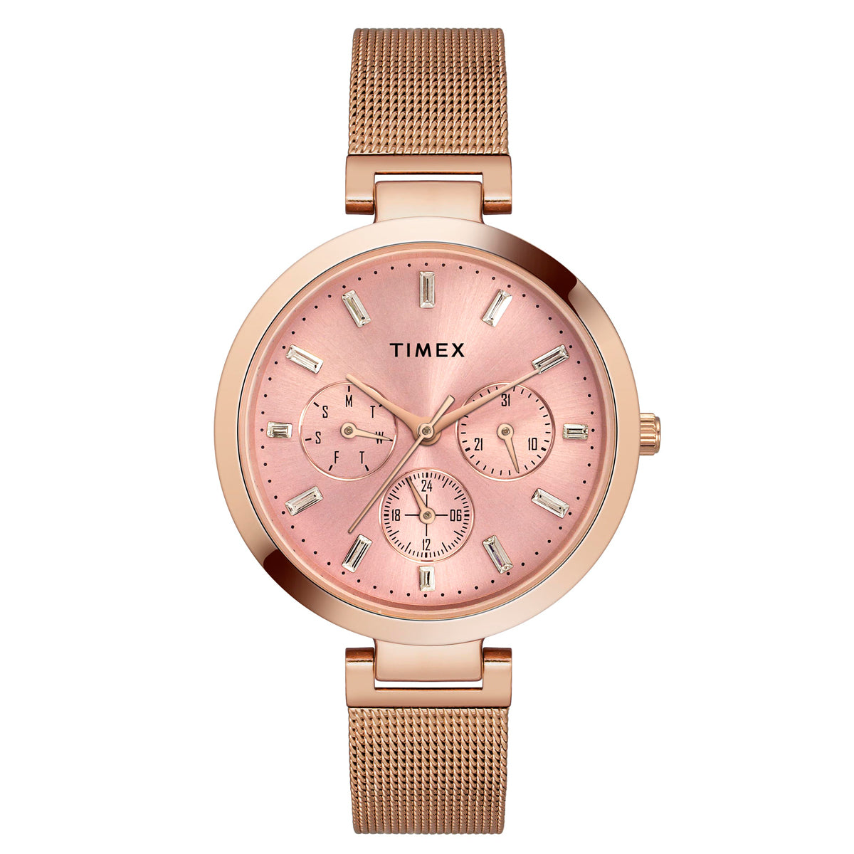 Timex TW000X242 Women’s Pink Dial Quartz Analog Watch