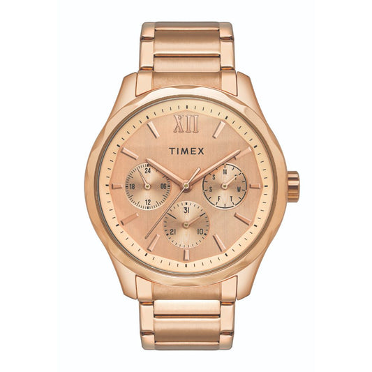 Timex TW00PR266 Rose‑Gold Dial Rose‑Gold Stainless Steel Watch Set