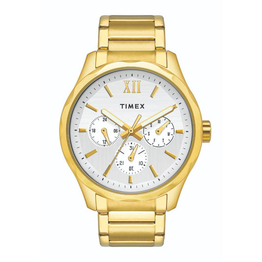 Timex TW0TG7604 Men’s Grey Dial Gold Stainless Steel Multifunction Watch