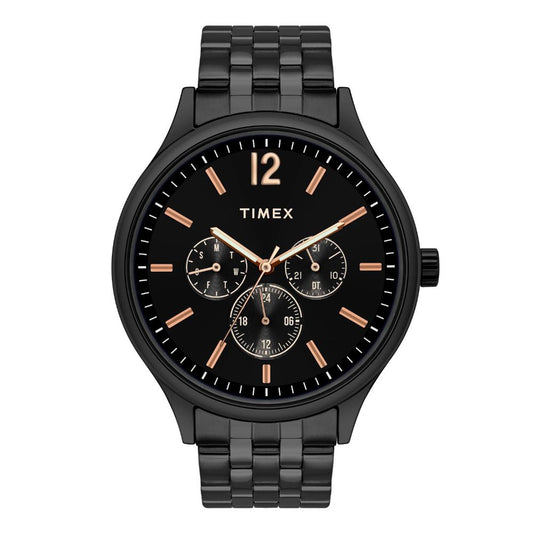 Timex TWEG18405 Men’s Black Dial Stainless Steel Chronograph Watch