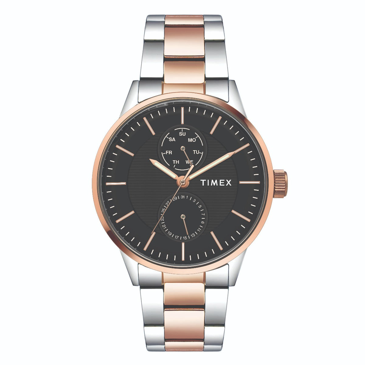 Timex TWEG19903 Men’s Two-Tone Black Dial Stainless Steel Multifunction