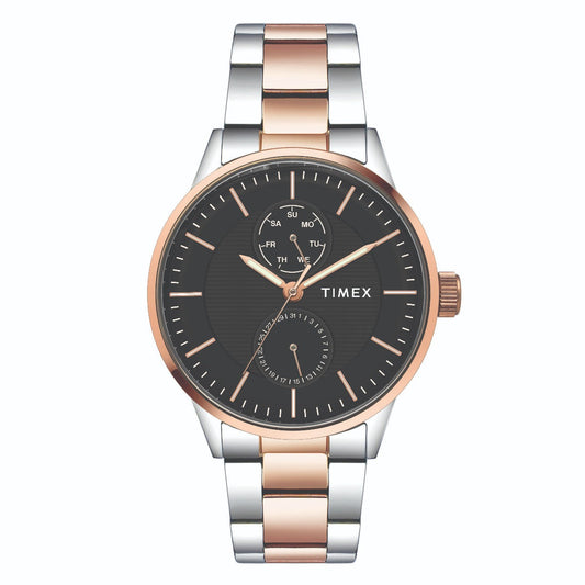 Timex TWEG19903 Men’s Two-Tone Black Dial Stainless Steel Multifunction