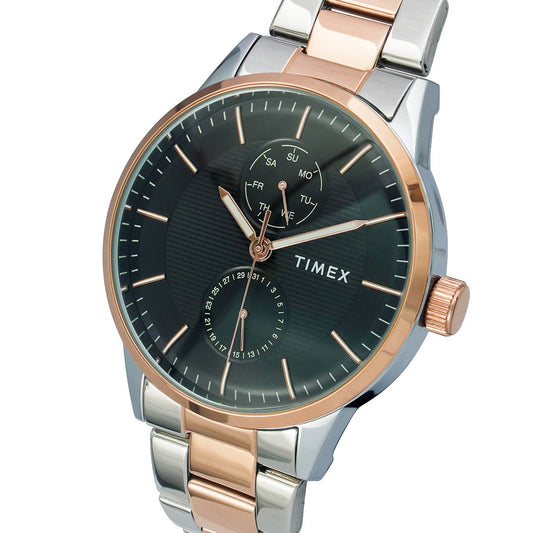 Timex TWEG19903 Men’s Two-Tone Black Dial Stainless Steel Multifunction