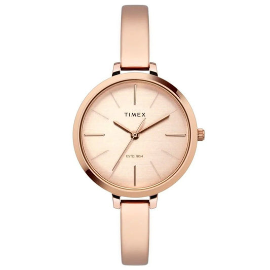 Timex TWEL12803 Women’s Rose-Gold Stainless Steel Analog Watch