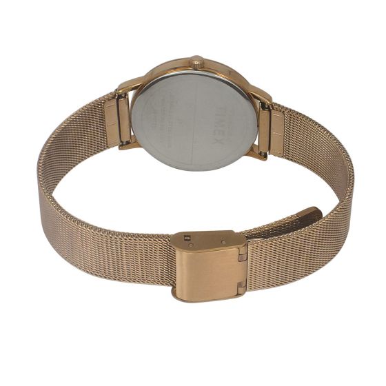 Timex TWEL15602 Women’s Rose Gold Round Dial Quartz Analog Watch