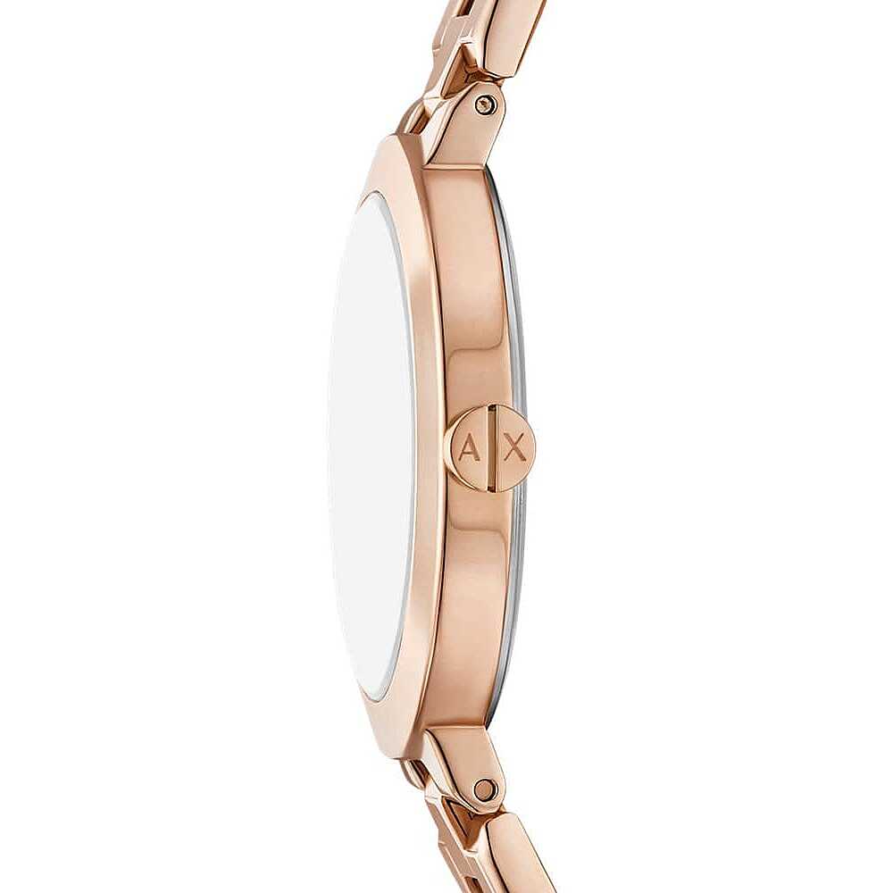 Armani Exchange AX5177I Women's Quartz Analog Watch Rose Gold Dial Rose Gold Stainless Steel Bracelet