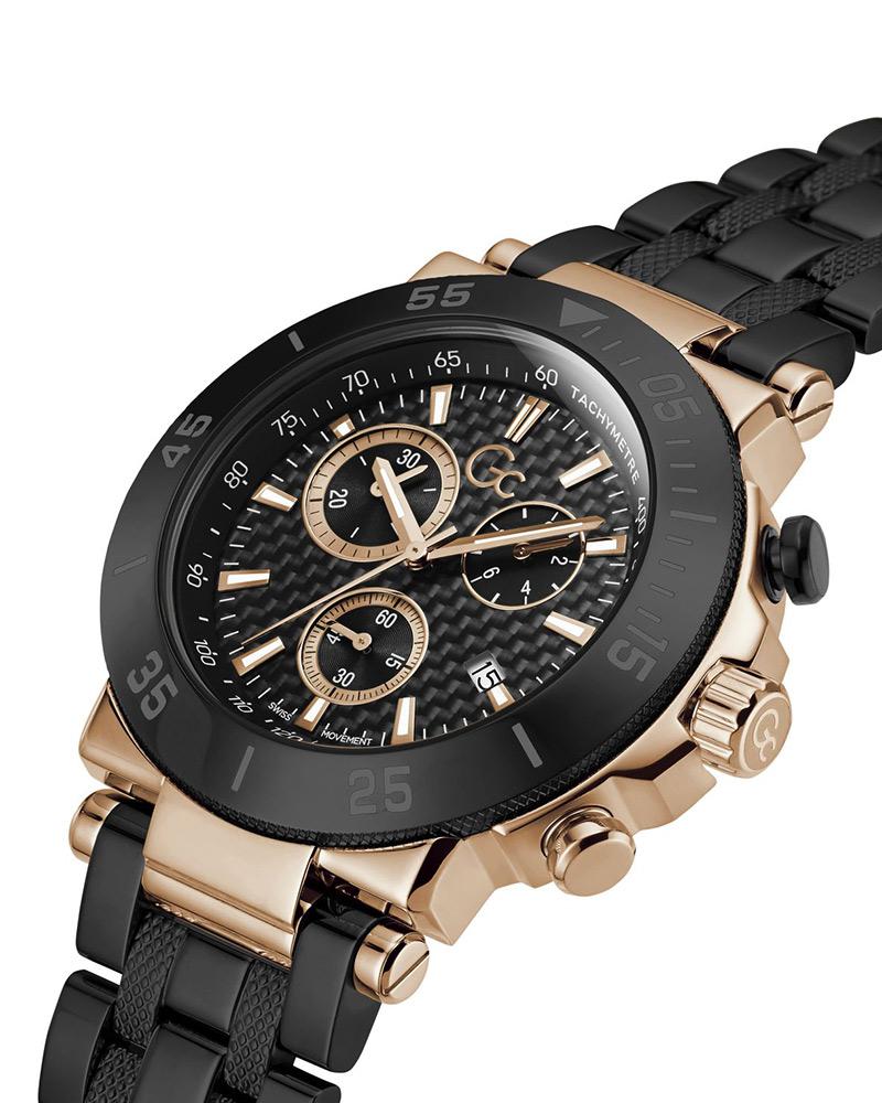 GC Y70002G2MF One Men's Swiss Made Black Chronograph Watch